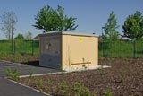 GRP Simulated Brick Enclosures Substations Glass Reinforced Plastic Fibreglass Kinpars Scotland UK