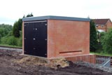 GRP Simulated Brick Enclosures Substations Glass Reinforced Plastic Fibreglass Kinpars Scotland UK