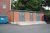 GRP Simulated Brick Enclosures Substations Glass Reinforced Plastic Fibreglass Kinpars Scotland UK