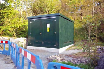 GRP Unit Substation Kiosks Plain Panel Scotland UK